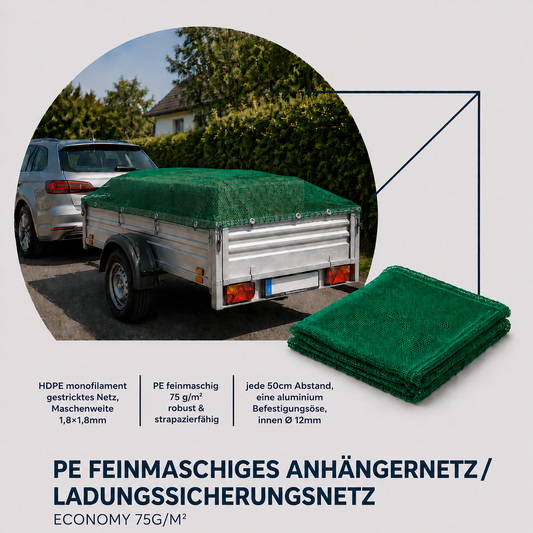 PE feinmaschiges Anhängernetz/Ladungssicherungsnetz